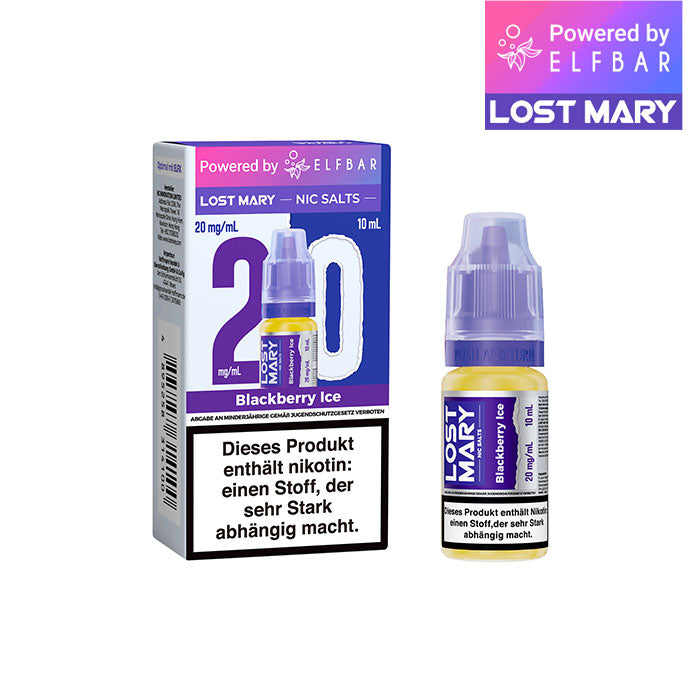 Elfbar Lost Mary Liquid (NicSalt) Blackberry Ice 10ml