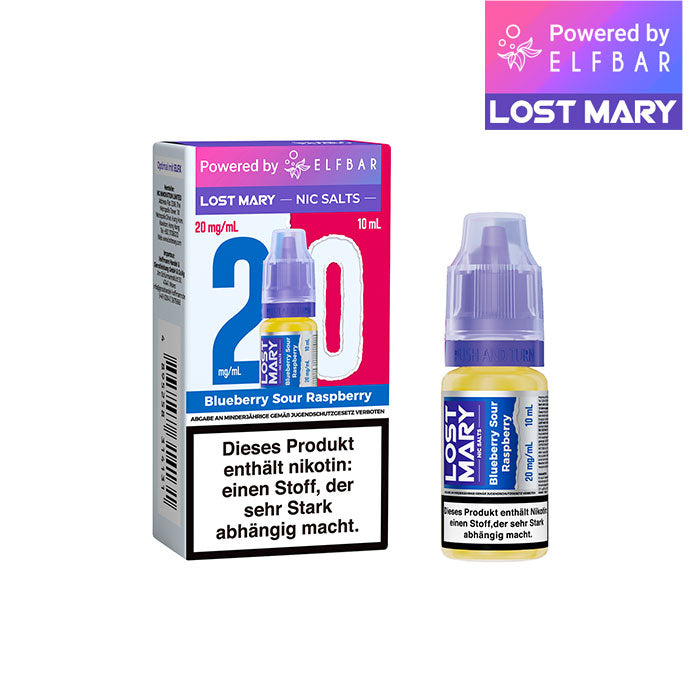 Elfbar Lost Mary Liquid (NicSalt) Blueberry Sour Raspbery 10ml