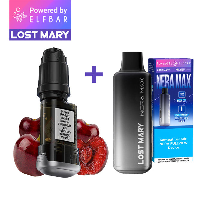 LOST MARY NERA MAX Refillable Pod - Cherry Ice Lostmary.de LOST MARY NERA MAX Refillable Pod - Cherry Ice Lostmary.de