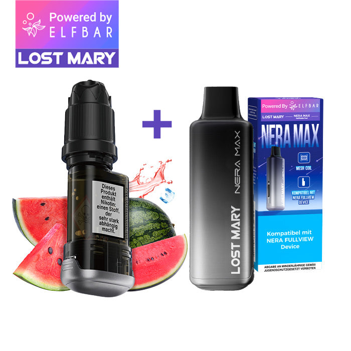 ELFBAR LOST MARY NERA MAX Refill Container Watermelon inkl. Refillable Pod
