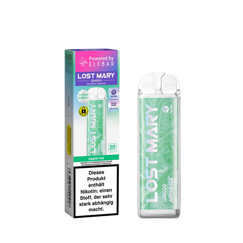 ELFBAR LOST MARY QM600 - Apple Ice 20mg Nikotin