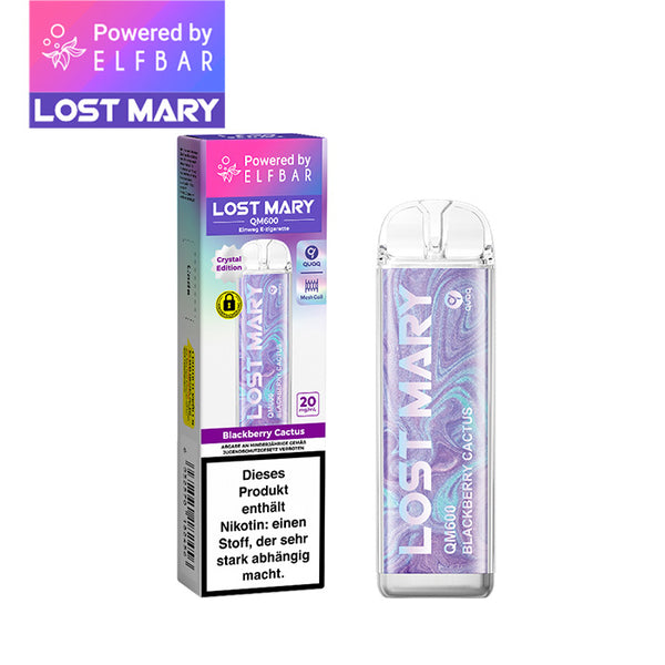 ELFBAR LOST MARY QM600 - Blackberry Cactus 20mg Nikotin