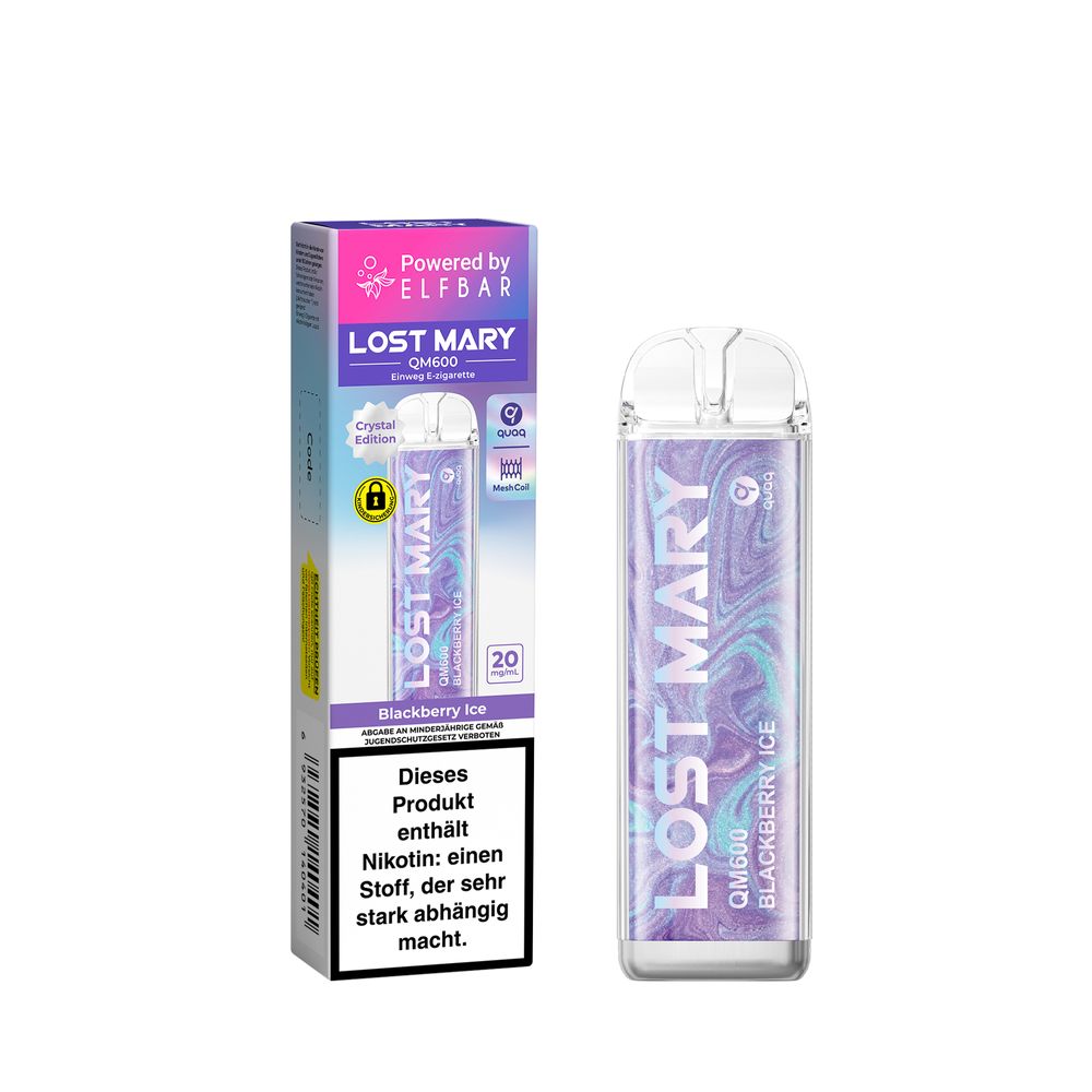 ELFBAR LOST MARY QM600 - Blackberry Ice 20mg Nikotin