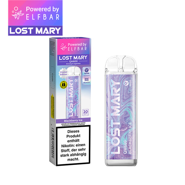 ELFBAR LOST MARY QM600 - Blackberry Ice 20mg Nikotin