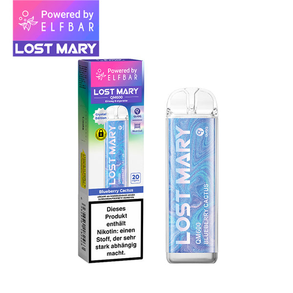 ELFBAR LOST MARY QM600 - Blueberry Cactus 20mg Nikotin