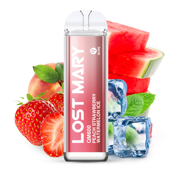 ELFBAR LOST MARY QM600 - Peach Strawberry Watermelon 20mg Nikotin
