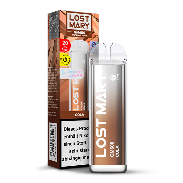 ELFBAR LOST MARY QM600 - Cola 20mg Nikotin