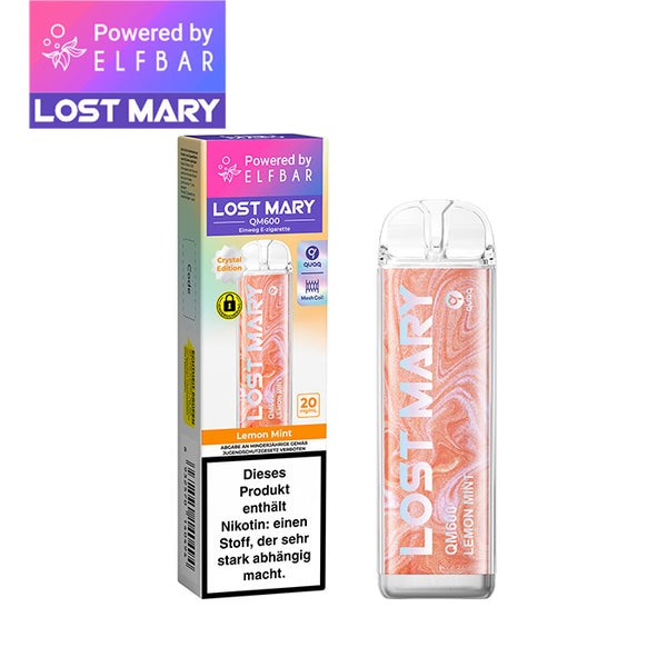 ELFBAR LOST MARY QM600 - Lemon Mint 20mg Nikotin