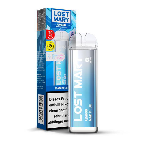 ELFBAR LOST MARY QM600 - Mad Blue 20mg Nikotin
