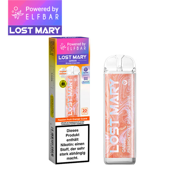 ELFBAR LOST MARY QM600 - Passion Fruit Orange Guava 20mg Nikotin