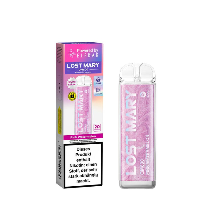 ELFBAR Lost Mary QM600 - Pink Watermelon 20mg Nikotin