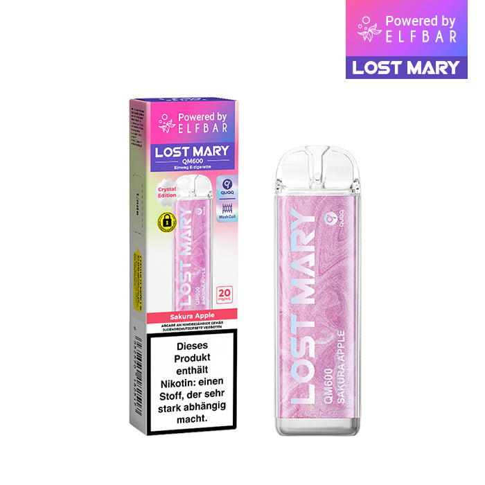 ELFBAR LOST MARY QM600 - Sakura Apple 20mg Nikotin