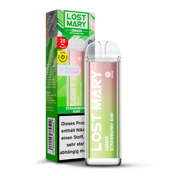 ELFBAR LOST MARY QM600 - Strawberry Kiwi 20mg Nikotin