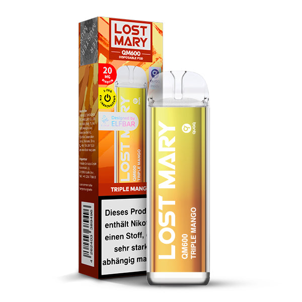 ELFBAR LOST MARY QM600 - Triple Mango 20mg Nikotin