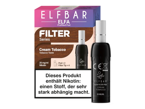 Elfbar Elfa Pods - Filter Series - Cream Tobacco 20mg 2er Pack