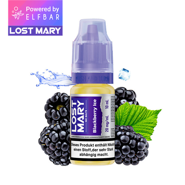 ELFBAR LOST MARY Liquid (NicSalt) Blackberry Ice 10ml