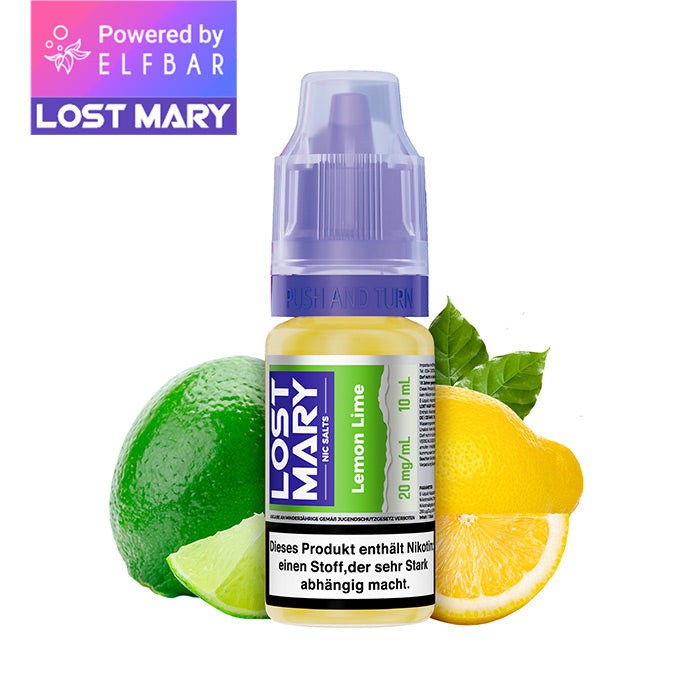 ELFBAR LOST MARY Liquid (NicSalt) Lemon Lime 10ml