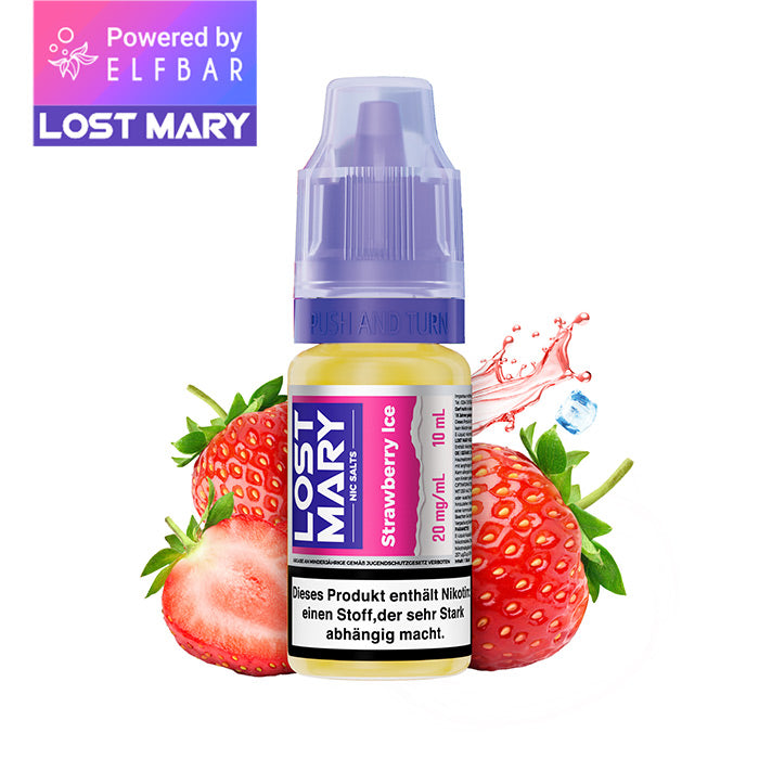 ELFBAR LOST MARY Liquid (NicSalt) Strawberry Ice 10ml