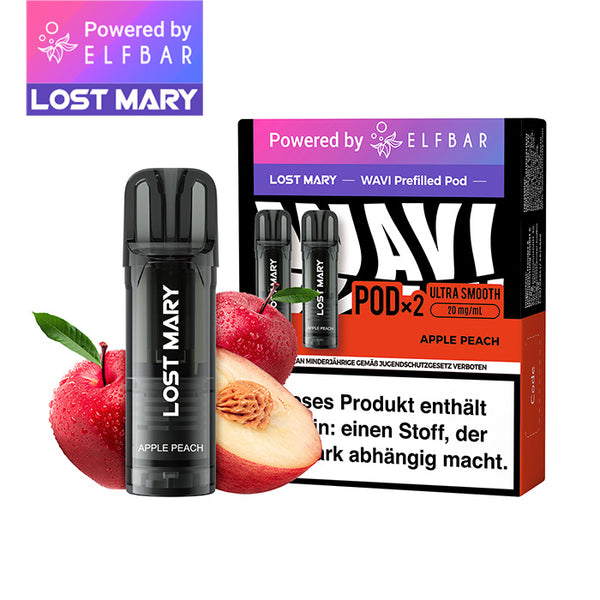 ELFBAR LOST MARY WAVI Apple Peach 20mg Nikotin 2er Pack