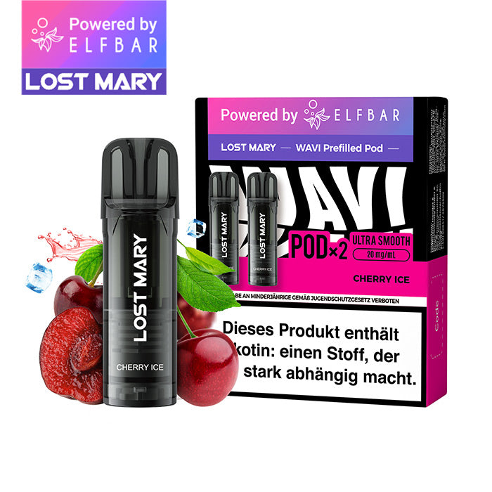 Elfbar Lost Mary WAVI Cherry Ice 20mg Nikotin 2er Pack