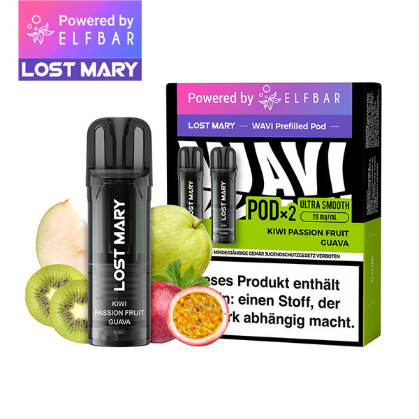 ELFBAR LOST MARY WAVI Kiwi Passion Fruit Guava 20mg Nikotin 2er Pack