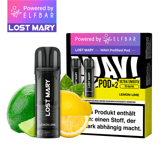 WAVI Lemon Lime 20mg Nikotin 2er Pack | LOST MARY Lostmary.de WAVI Lemon Lime 20mg Nikotin 2er Pack | LOST MARY Lostmary.de