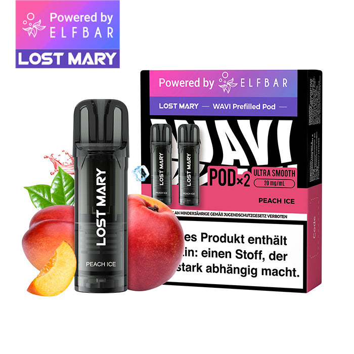 ELFBAR LOST MARY WAVI Peach Ice 20mg Nikotin 2er Pack