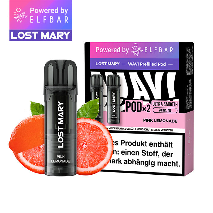 Elfbar Lost Mary WAVI Pink Lemonade 20mg Nikotin 2er Pack