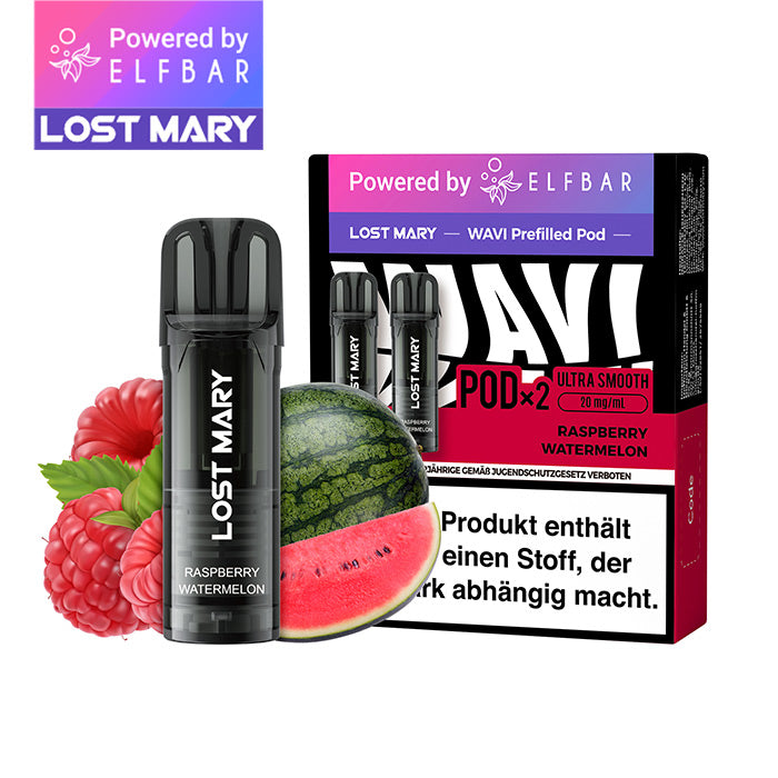 Elfbar Lost Mary WAVI Raspberry Watermelon 20mg Nikotin 2er Pack