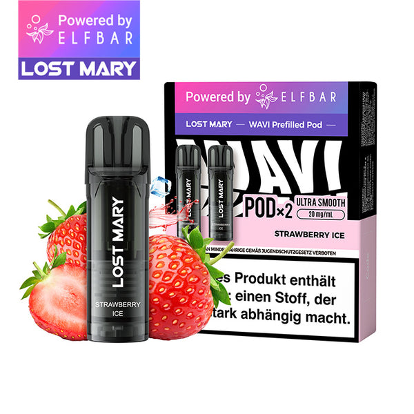 ELFBAR LOST MARY WAVI Strawberry Ice 20mg Nikotin 2er Pack