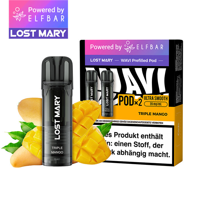 Elfbar Lost Mary WAVI Triple Mango 20mg Nikotin 2er Pack