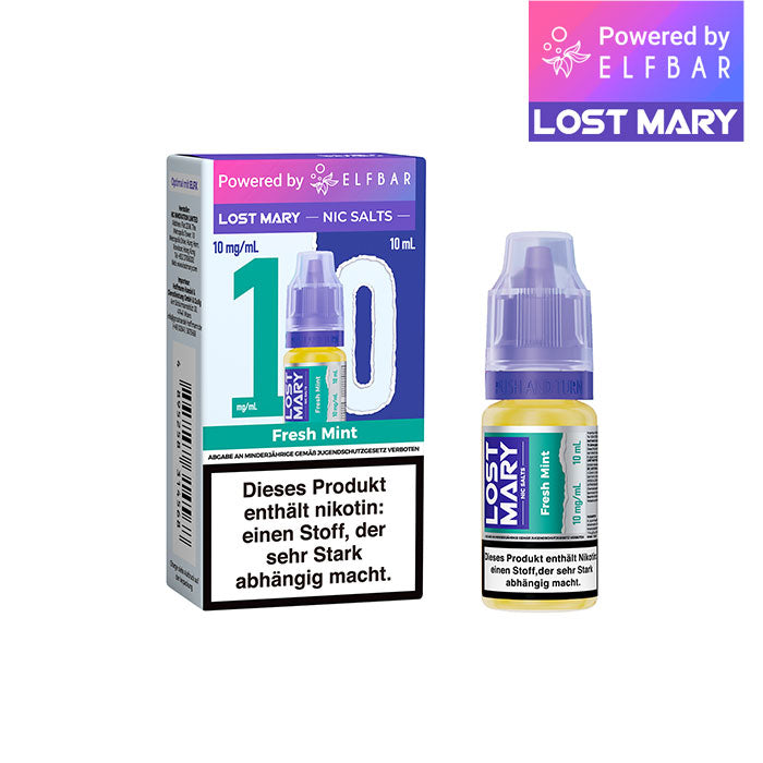 Elfbar Lost Mary Liquid (NicSalt) Fresh Mint 10ml