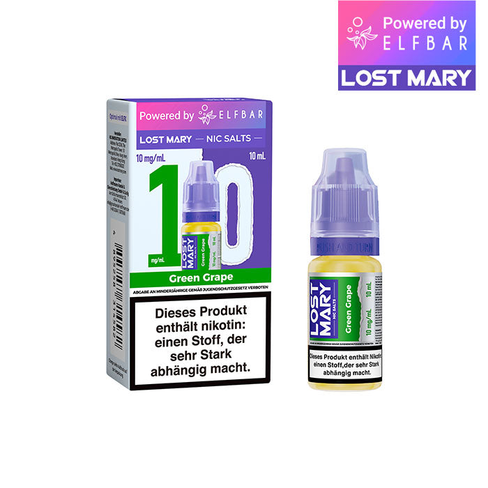 ELFBAR LOST MARY Liquid (NicSalt) Green Grape 10ml