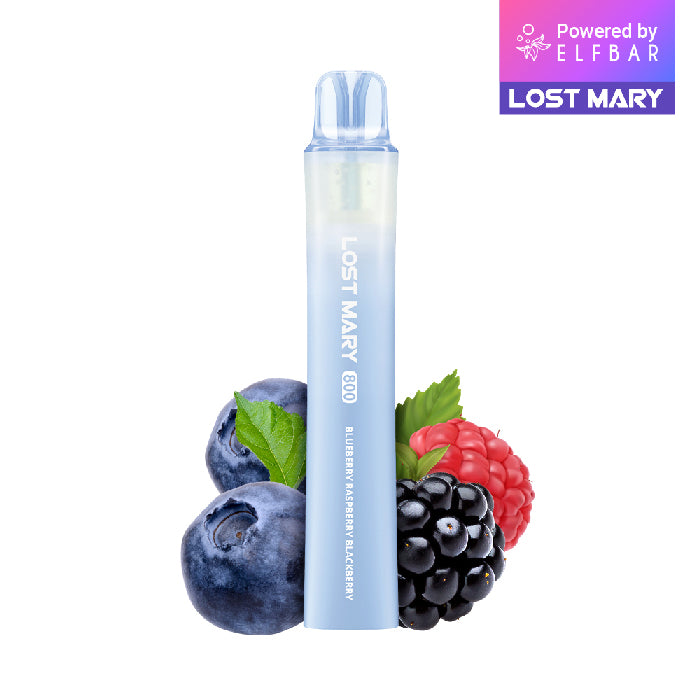 ELFBAR LOST MARY 800 Blueberry Raspberry Blackberry 20mg Nikotin Einweg Vape