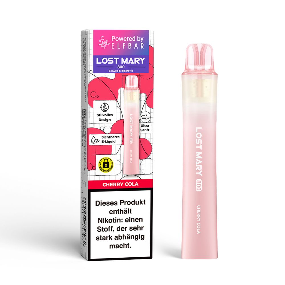 ELFBAR LOST MARY 800 Cherry Cola 20mg Nikotin Einweg Vape