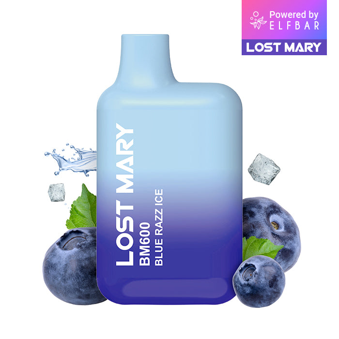Lost Mary BM600 - Blue Razz Ice 20mg Nikotin