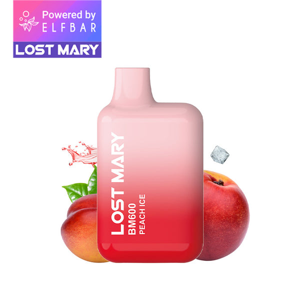 LOST MARY BM600 - Juicy Peach / Peach Ice 20mg Nikotin