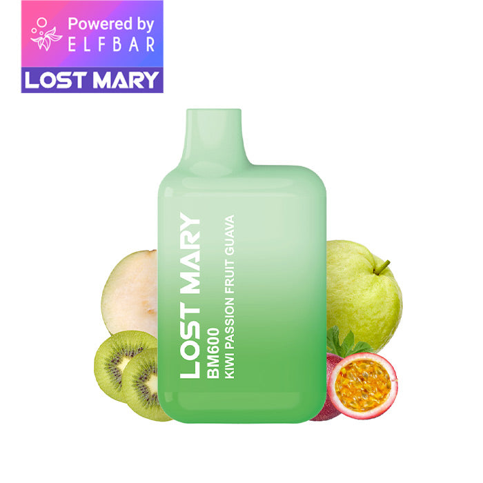 Lost Mary BM600 - Kiwi Passion Fruit Guava 20mg Nikotin
