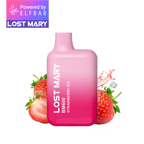 LOST MARY BM600 - Strawberry Ice 20mg Nikotin