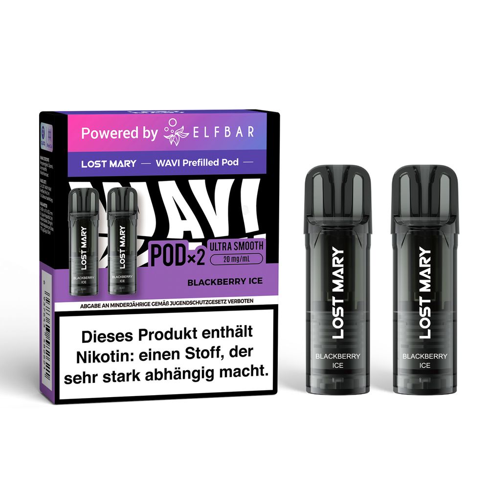 ELFBAR LOST MARY WAVI Blackberry Ice 20mg Nikotin 2er Pack