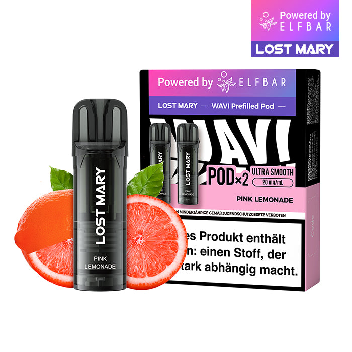 Elfbar Lost Mary WAVI Pink Lemonade 20mg Nikotin 2er Pack