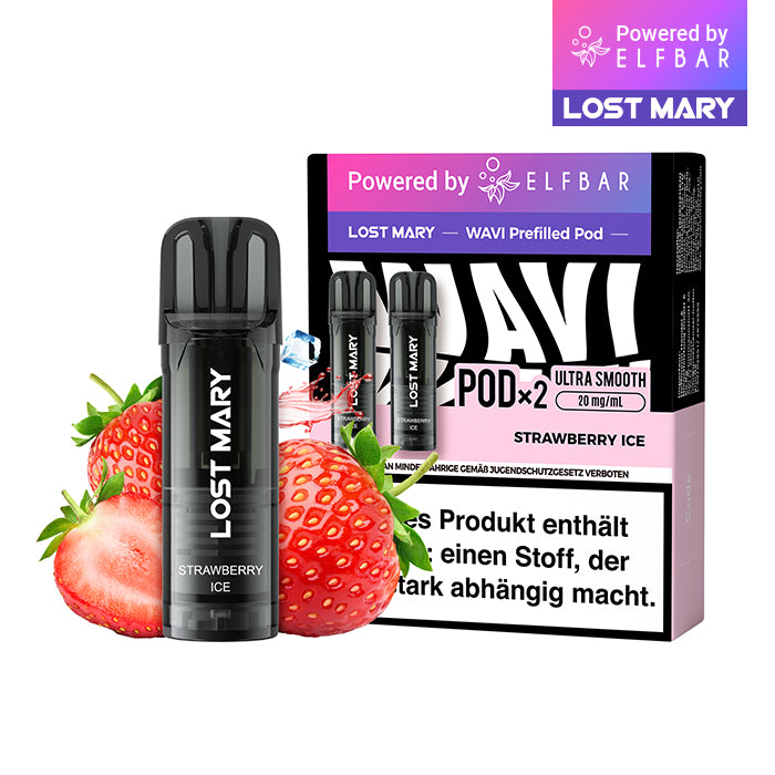 Elfbar Lost Mary WAVI Strawberry Ice 20mg Nikotin 2er Pack