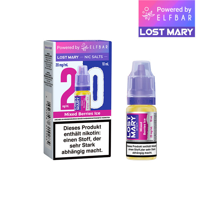 ELFBAR LOST MARY Liquid (NicSalt) Mixed Berries Ice 10ml