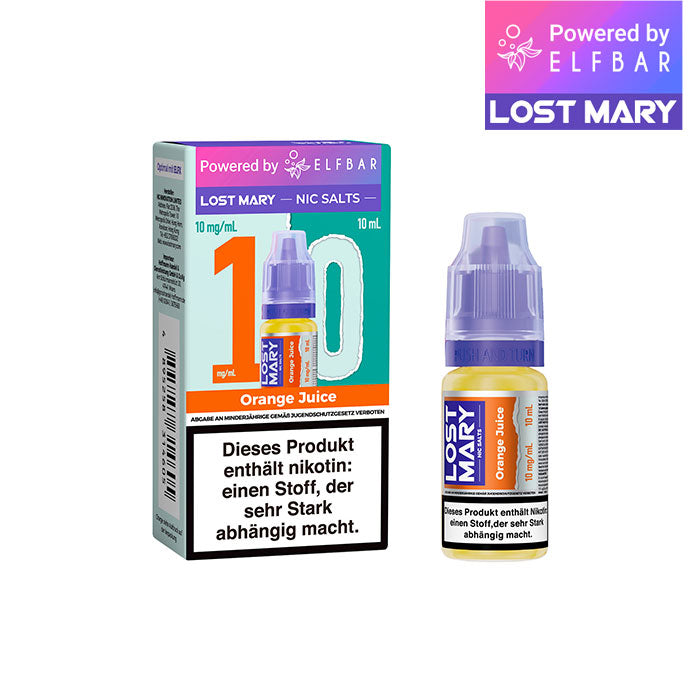 Elfbar Lost Mary Liquid (NicSalt) Orange Juice 10ml