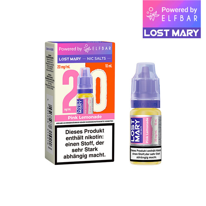 Elfbar Lost Mary Liquid (NicSalt) Pink Lemonade 10ml