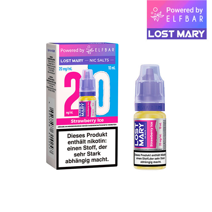 ELFBAR LOST MARY Liquid (NicSalt) Strawberry Ice 10ml