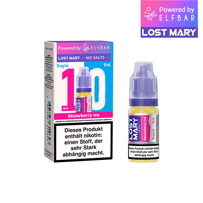 Elfbar Lost Mary Liquid (NicSalt) Strawberry Ice 10ml