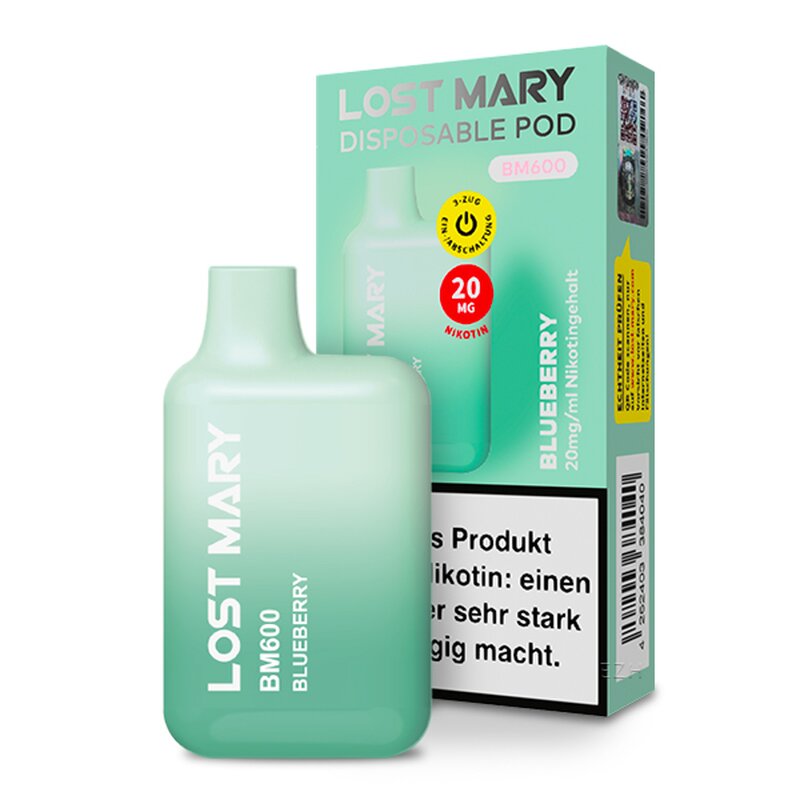 Lost Mary designed by ELFBAR - Geschmack Blueberry - mit 20mg Nikotin