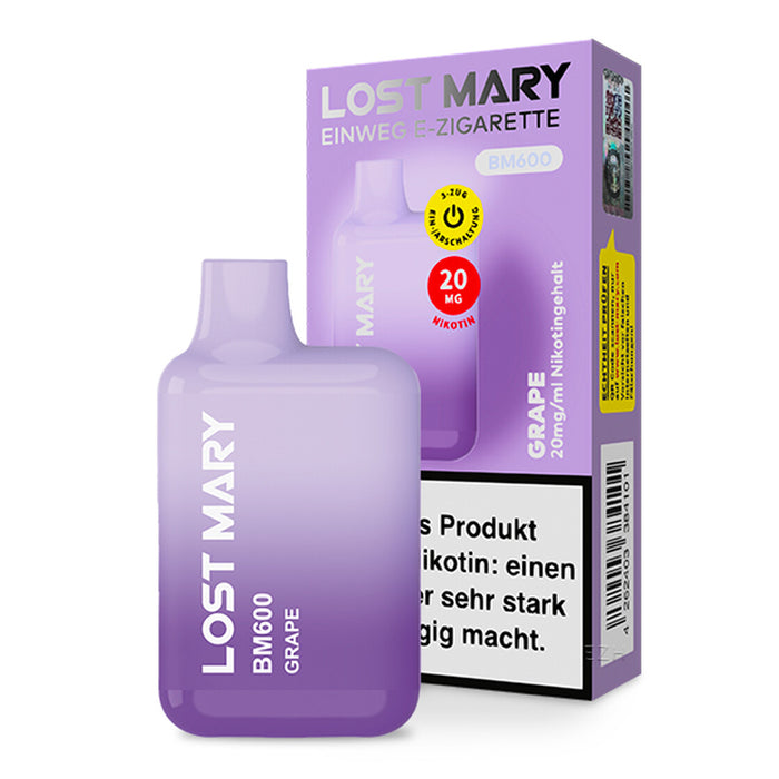 Lost Mary BM600 - Grape 20mg Nikotin