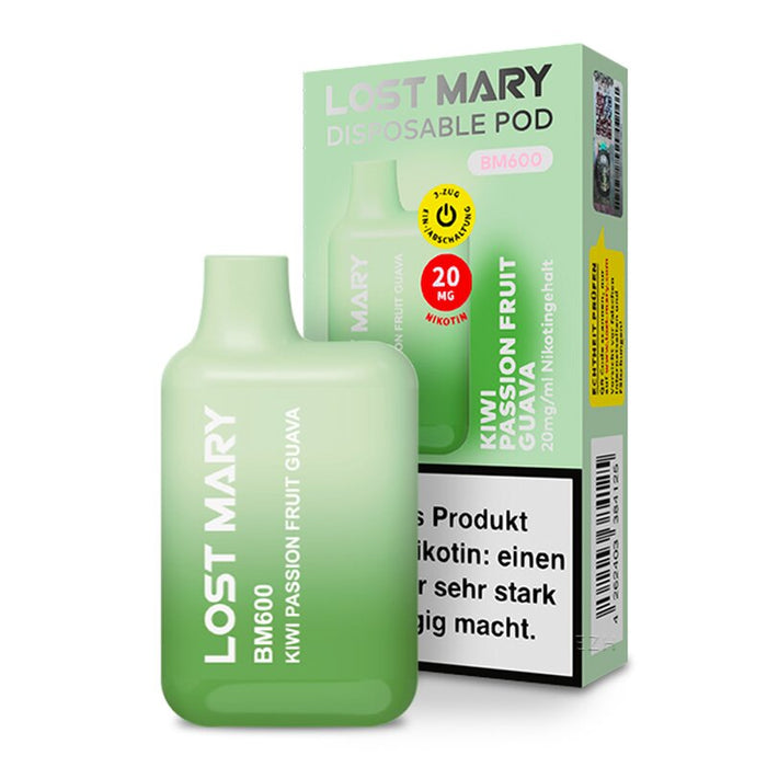 Lost Mary designed by ELFBAR - Geschmack Kiwi Passion Fruit Guava - mit 20mg Nikotin
